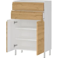 Germania Badkommode Torrance 4332 Weiß-Eiche 97 Cm X 60 Cm 9 Germania Badkommode Torrance 4332 Weiß-Eiche 97 Cm X 60 Cm -Wenko Verkäufe 005949433212 11029600 S 03