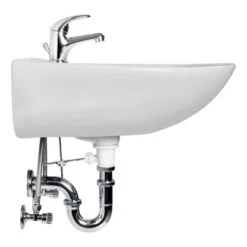 Sanitop-Wingenroth Waschbecken-Set Marta Weiß Inklusive Befestigungssatz -Wenko Verkäufe 006596046381 2177 046381 B