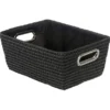 Wenko Aufbewahrungskorb Chromo Black 28 Cm X 12 Cm X 19,5 Cm