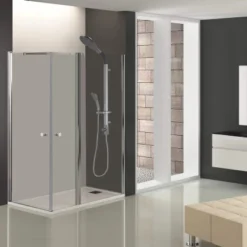 Schwenktür Sanoflex 6 Mm Chrom 85 Cm X 195 Cm -Wenko Verkäufe 049 201036 201037 201038 6