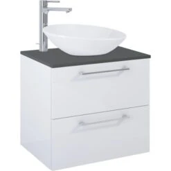 Maximus Waschbeckenunterschrank 60 Cm Stylo 2 Schubladen Weiß -Wenko Verkäufe 08197 4807 5902490643086 3