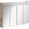 Fackelmann Spiegelschrank 110 Cm Twindy Eiche Natur