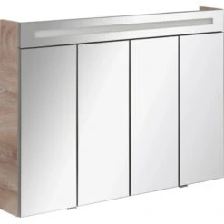 Fackelmann Spiegelschrank 110 Cm Twindy Eiche Natur