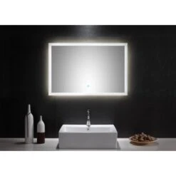 LED-Lichtspiegel 90x60 Cm Neutralweiß Mit Touch Bedienung -Wenko Verkäufe 0 cm mit touch bedienung 2 1
