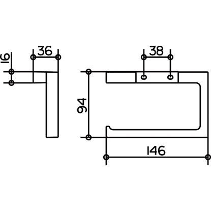 Keuco Toilettenpapierhalter Edition 11 Geradlinig Verchromt 2 Keuco Toilettenpapierhalter Edition 11 Geradlinig Verchromt – Bild 2