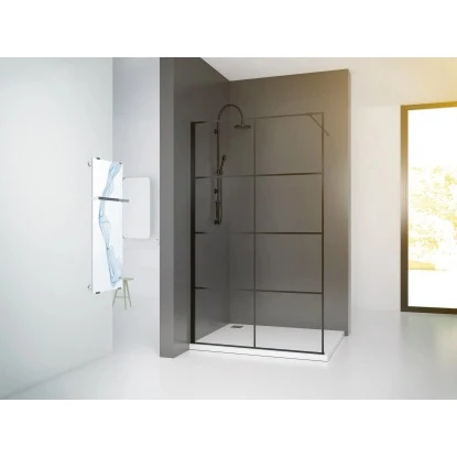 Baliv Duschabtrennung Walk-In DUK-120.131 120 Cm X 195 Cm Schwarz 5 Baliv Duschabtrennung Walk-In DUK-120.131 120 Cm X 195 Cm Schwarz – Bild 5