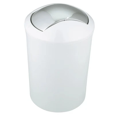 Spirella Abfalleimer Malibu Kunststoff Weiß 1 Spirella Abfalleimer Malibu Kunststoff Weiß