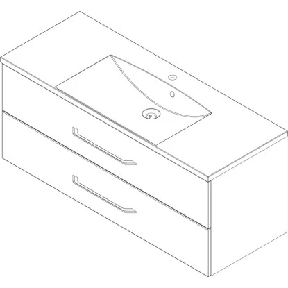 Fackelmann Waschplatz B.clever 120 Cm Alaska Esche 2 Fackelmann Waschplatz B.clever 120 Cm Alaska Esche – Bild 2