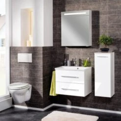 Fackelmann Waschtisch B.clever 60 Cm Weiß Hochglanz -Wenko Verkäufe 145581 3254 3