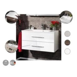 Fackelmann Waschtisch B.clever 60 Cm Weiß Hochglanz -Wenko Verkäufe 145581 3254 7