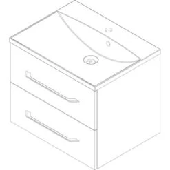 Fackelmann Waschtisch B.clever 60 Cm Weiß Hochglanz -Wenko Verkäufe 145581 3254 8