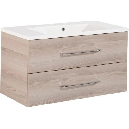 Fackelmann Waschplatz B.clever 90 Cm Alaska Esche 1 Fackelmann Waschplatz B.clever 90 Cm Alaska Esche