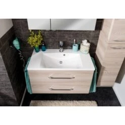 Fackelmann Waschplatz B.clever 90 Cm Alaska Esche 16 Fackelmann Waschplatz B.clever 90 Cm Alaska Esche -Wenko Verkäufe 145591 3254 7