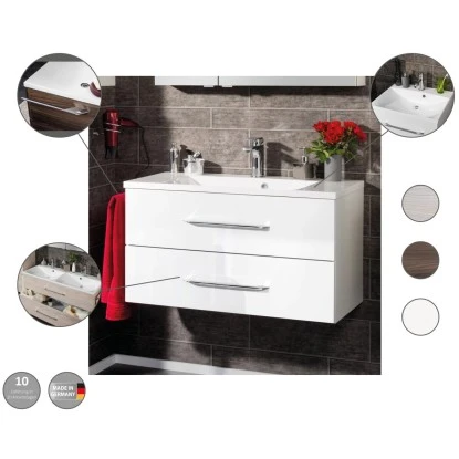 Fackelmann Waschplatz B.clever 90 Cm Alaska Esche 9 Fackelmann Waschplatz B.clever 90 Cm Alaska Esche – Bild 9