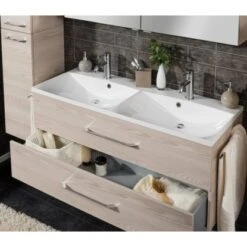 Fackelmann Doppel-Waschtisch B.clever 120 Cm Esche Mit Softclose-System -Wenko Verkäufe 145613 3254 4