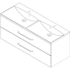 Fackelmann Doppel-Waschtisch B.clever 120 Cm Esche Mit Softclose-System -Wenko Verkäufe 145613 3254 6