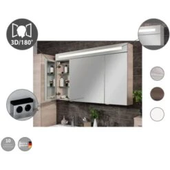 Fackelmann Spiegelschrank B.clever 90 Cm X 71 Cm X 16 Cm Weiß Matt