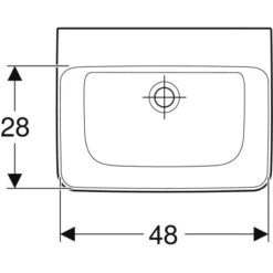 Geberit Handwaschbecken Renova Plan 50 Cm Ohne Hahnloch O. Überl. Weiß KeraTect 9 Geberit Handwaschbecken Renova Plan 50 Cm Ohne Hahnloch O. Überl. Weiß KeraTect -Wenko Verkäufe 1769452 20200402 105926 5