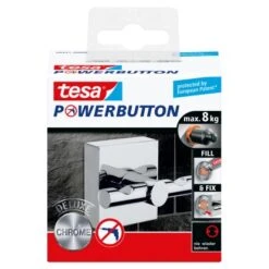 Tesa Premium-Haken Selbstklebend Eckig Glänzend