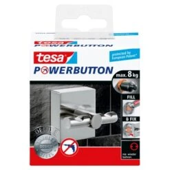 Tesa Premium-Haken Selbstklebend Eckig Matt