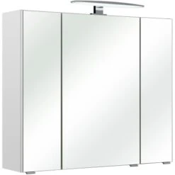 Pelipal Spiegelschrank 01-II 80 Cm X 70 Cm X 20 Cm Weiß