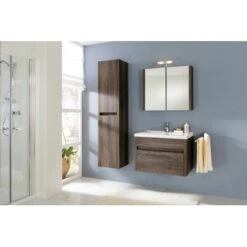 Waschplatz Grado 76 Cm Dunkelbraun Wandmontage -Wenko Verkäufe 2198190 2137 3