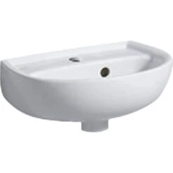 Geberit Handwaschbecken Renova 40 Cm Weiß Mit Hahnloch Mit Ül KeraTect