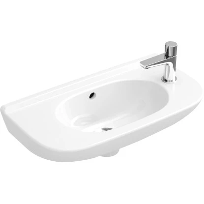 Villeroy & Boch Handwaschbecken Compact O.Novo 50cm Weiß Seitl. HL Ohne ÜL CPlus 1 Villeroy & Boch Handwaschbecken Compact O.Novo 50cm Weiß Seitl. HL Ohne ÜL CPlus