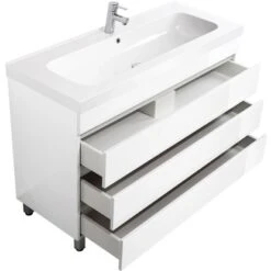 Posseik Stand-Waschplatz 120 Cm Metis Weiß Hochglanz -Wenko Verkäufe 242121 4873 6