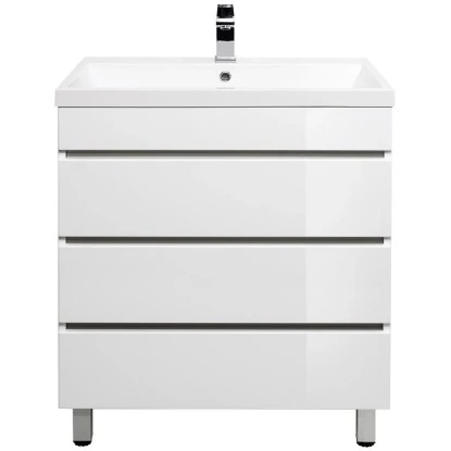 Posseik Stand-Waschplatz 70 Cm Amilia Weiß Hochglanz 1 Posseik Stand-Waschplatz 70 Cm Amilia Weiß Hochglanz