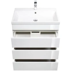 Posseik Stand-Waschplatz 70 Cm Amilia Weiß Hochglanz 10 Posseik Stand-Waschplatz 70 Cm Amilia Weiß Hochglanz -Wenko Verkäufe 242132 4873 4