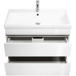 Posseik Waschplatz Amilia 80 Cm Weiß Hochglanz -Wenko Verkäufe 242137 4873 4