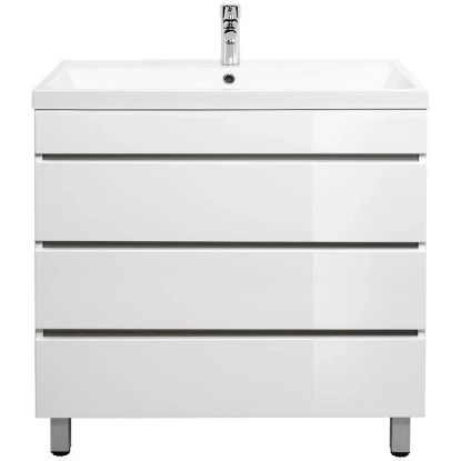 Posseik Stand-Waschplatz 80 Cm Amilia Weiß Hochglanz 1 Posseik Stand-Waschplatz 80 Cm Amilia Weiß Hochglanz