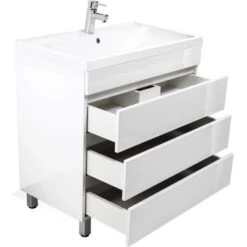 Posseik Stand-Waschplatz 80 Cm Amilia Weiß Hochglanz 11 Posseik Stand-Waschplatz 80 Cm Amilia Weiß Hochglanz -Wenko Verkäufe 242139 4873 5