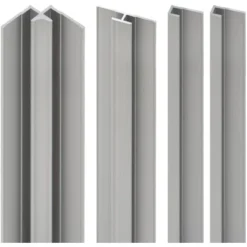 Schulte ExpressPlus Profilset Für Duschrückwände Länge 210 Cm Alu Natur