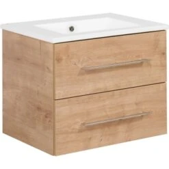 Fackelmann Waschplatz 60 Cm B.perfekt Ast-Eiche