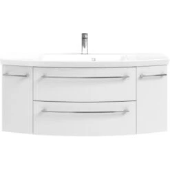 Pelipal Waschbeckenunterschrank 119 Cm Quantum 1 Weiß Hochglanz