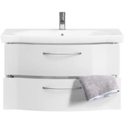 Pelipal Waschbeckenunterschrank 90 Cm Quantum Style 3 Weiß Hochglanz -Wenko Verkäufe 2459956 24674