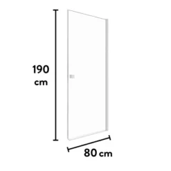 Baliv Dusch-Drehtür DUK-80.30T 80 Cm X 190 Cm Chrom 23 Baliv Dusch-Drehtür DUK-80.30T 80 Cm X 190 Cm Chrom -Wenko Verkäufe 250312107744 VM01 190221 L
