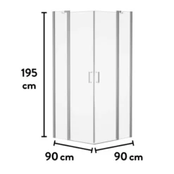 Baliv Duschkabine DUK-90.50E 90 Cm X 90 Cm Chrom -Wenko Verkäufe 250312107799 VM01 190221 L