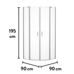 Baliv Duschkabine DUK-90.50R 90 Cm X 90 Cm Chrom -Wenko Verkäufe 250312107805 VM01 190221 L