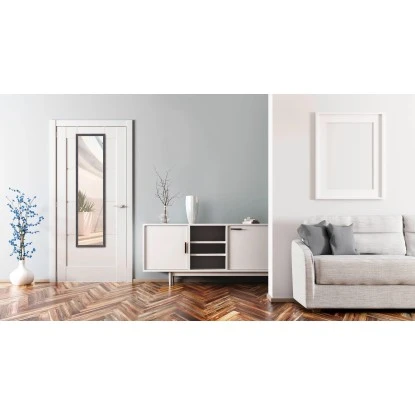 Mirrors & More Türspiegel Bea 30 Cm X 120 Cm Schwarz 2 Mirrors & More Türspiegel Bea 30 Cm X 120 Cm Schwarz – Bild 2