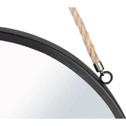 Mirrors & More Dekospiegel Nina Metallrahmen Schwarz Mit Seil Ø 40 Cm -Wenko Verkäufe 251820301969 11006800 1 9