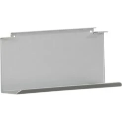 Fackelmann Ablage Für Glasboden Silbergrau