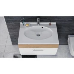 Posseik Badmöbel-Set Salona Eiche Hell-Weiß 3-teilig 11 Posseik Badmöbel-Set Salona Eiche Hell-Weiß 3-teilig -Wenko Verkäufe 2621175 4873 P8000044 4