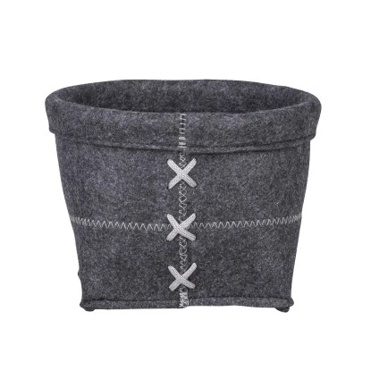 Wenko Aufbewahrungskorb Mara Filz M 3,5 L Polyester 20 X 15 X 20 Cm Anthrazit 6 Wenko Aufbewahrungskorb Mara Filz M 3,5 L Polyester 20 X 15 X 20 Cm Anthrazit – Bild 6