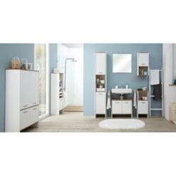 Pelipal Waschbeckenunterschrank 62 Cm Quickset 305 Weiß Perl-Riviera Eiche -Wenko Verkäufe 268006 2467 2305SinaF13 1