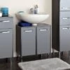 Pelipal Waschbeckenunterschrank 60 Cm Velo Anthrazit Hochglanz