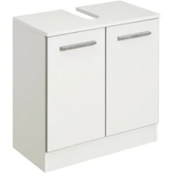 Pelipal Waschbeckenunterschrank 60 Cm Kassel Weiß Glanz Mit Betonkante