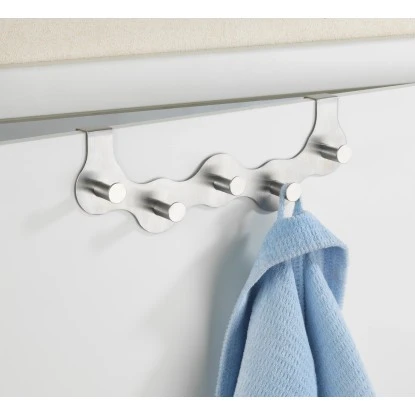 Wenko Türgarderobe Garda Edelstahl Matt 2 Wenko Türgarderobe Garda Edelstahl Matt – Bild 2